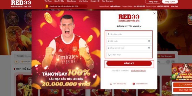 Quy trình tham gia cá cược red88