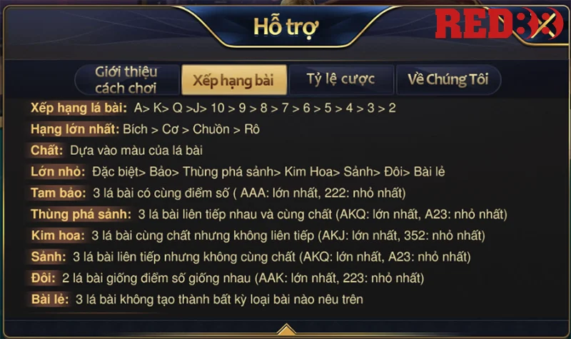 Luật chơi Nổ kim hoa Red88 chi tiết